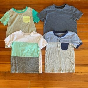 Kids' Color Block T-Shirts - Set of 4